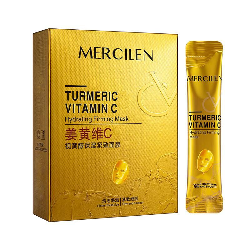 Turmeric Vitamin C Retinol Moisturizing Face Mask, 3 Boxes(30Pcs) Deep Cleansing Face Masks, Hydrating and Firming Facial Mask Suitable for All Skin Types