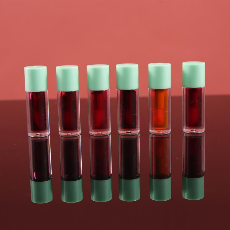 6 Mini Bottles Lip Gloss Stain Set, 6 Colors Waterproof Matte All Day Lipstick Set, Women'S Magic Lipstick, 24 Hour Original Lip Gloss Magic Lipstick