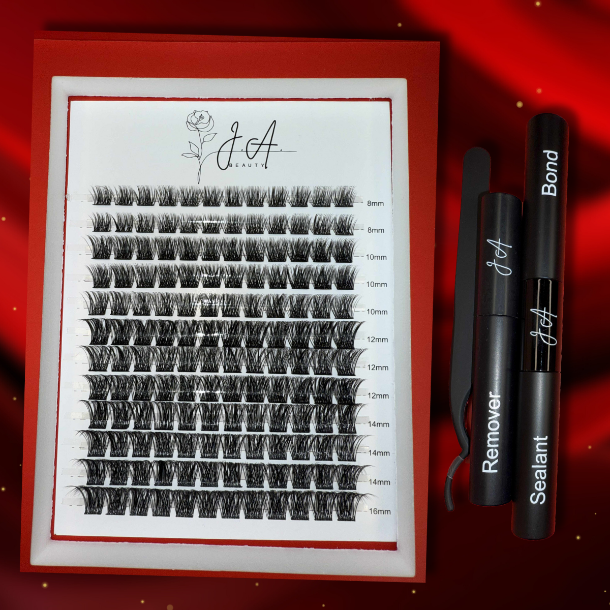 JA Beauty Natural Glam Cluster Lash Kit