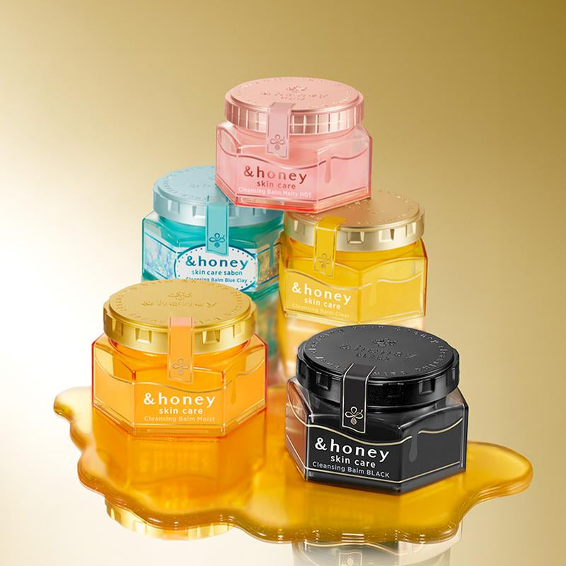 Honey - Cleansing Balm (90G) | EFFORTLESS JAPANESE MAKEUP REMOVER, 100% ORGANIC OIL, MOISTURIZES and CONDITIONS with REAL HONEY