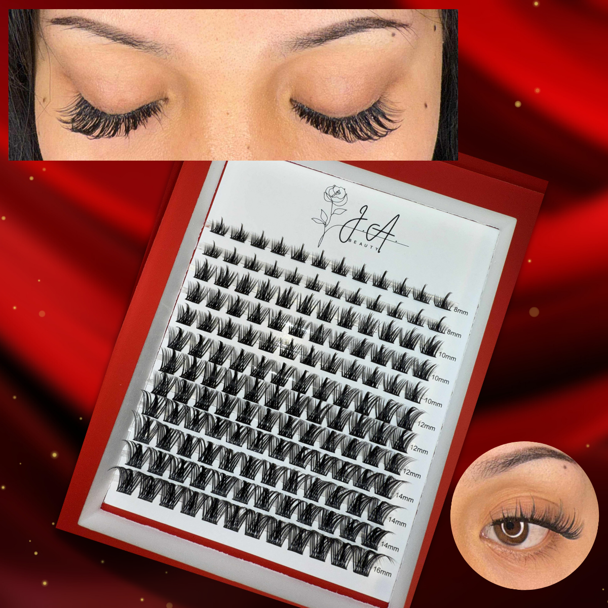 JA Beauty Luxe Volume Cluster Lash Kit