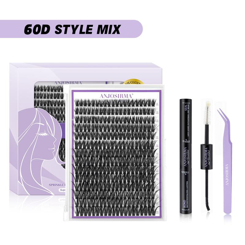 Lash Extension Kit DIY 280Pcs Lash Clusters Eyelash Extension Kit, 9-16Mm 30D 40D Individual Lashes Kit with Lash Bond and Seal, Lash Tweezers