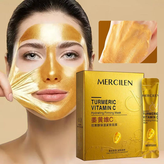 Turmeric Vitamin C Retinol Moisturizing Face Mask, 3 Boxes(30Pcs) Deep Cleansing Face Masks, Hydrating and Firming Facial Mask Suitable for All Skin Types