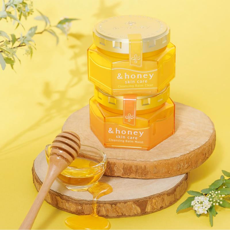 Honey - Cleansing Balm (90G) | EFFORTLESS JAPANESE MAKEUP REMOVER, 100% ORGANIC OIL, MOISTURIZES and CONDITIONS with REAL HONEY
